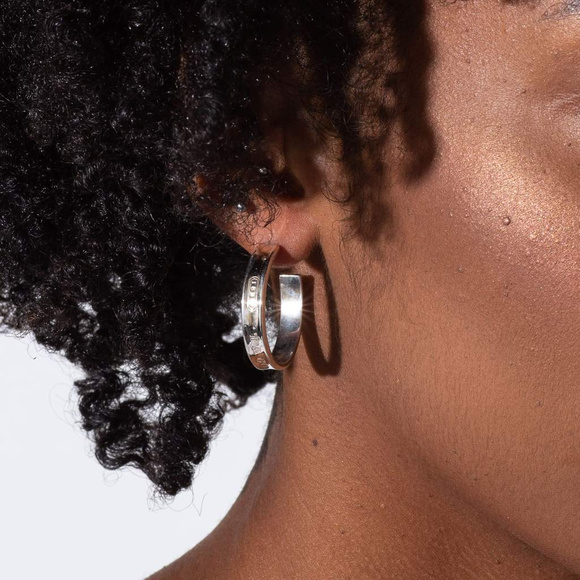 Tiffany & Co. Jewelry - Tiffany & Co LARGE 1837 Hoop Earrings